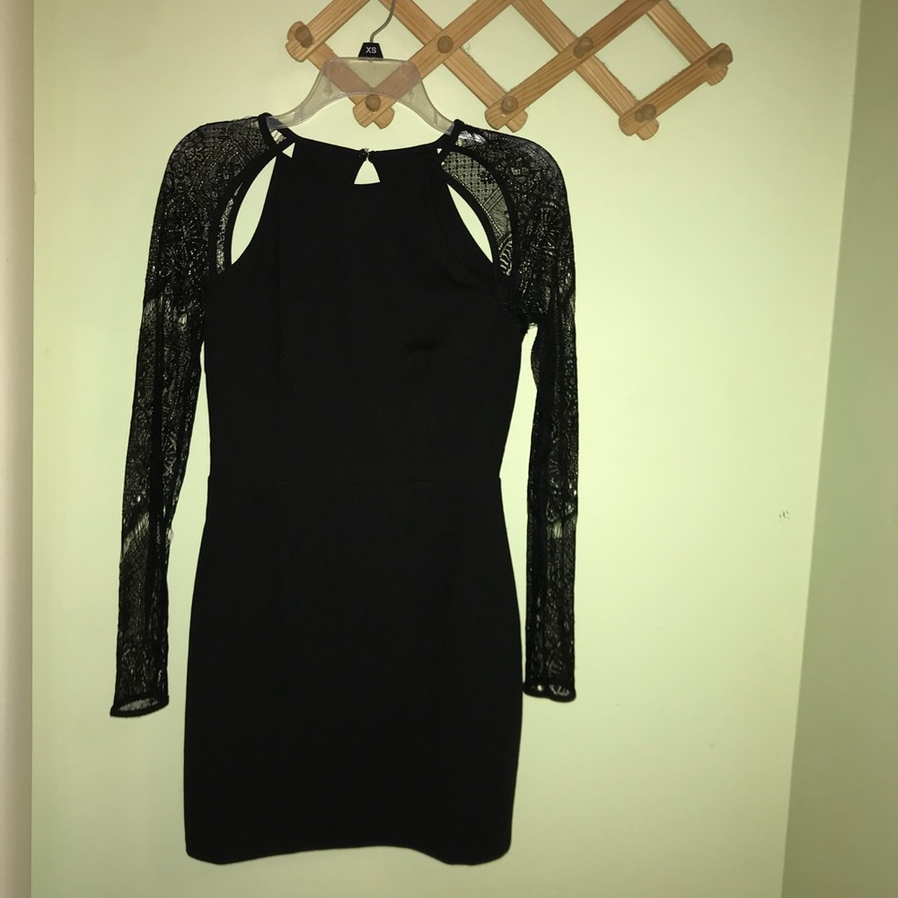 Black Lace Bodycon  Dress
